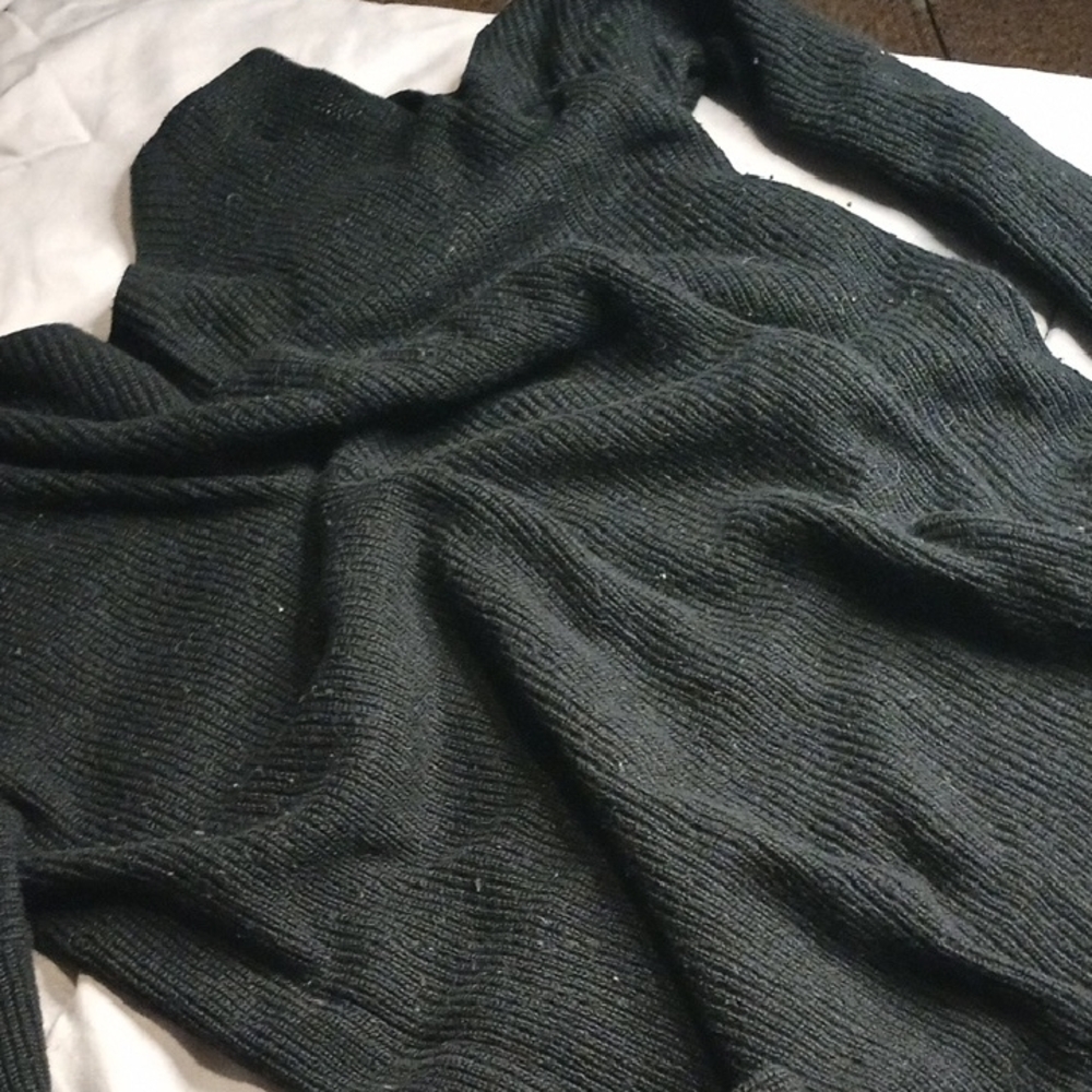 Express Black Ribbed Knit Sweater